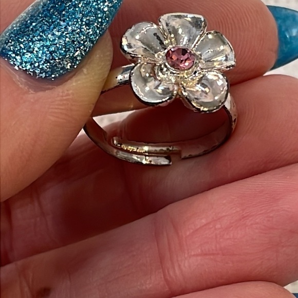 💐5/25 3 ring lot flower simple band stacking set - Picture 4 of 10